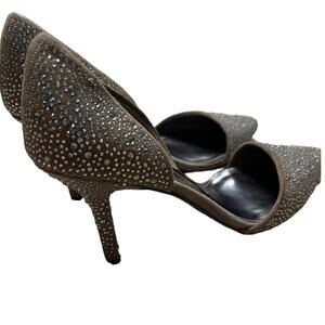 Coach Camille D’Orsey Pumps Grey Rhinestone‎ Studded Size 7